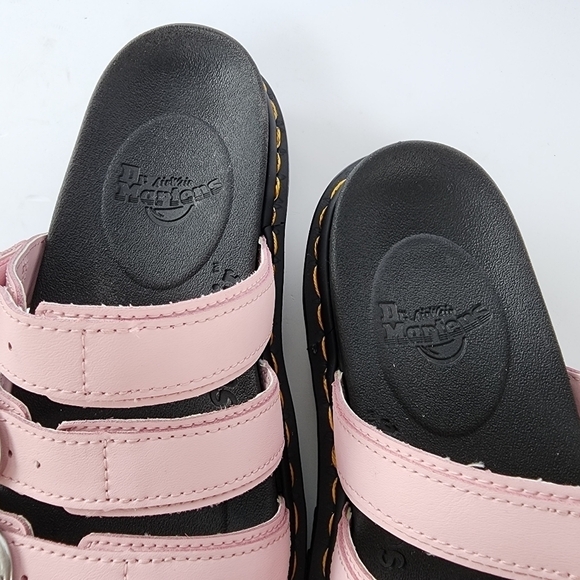 NWOT Dr. Martens Blaire Slide Platform Sandal Chalk Pink - Picture 6 of 12